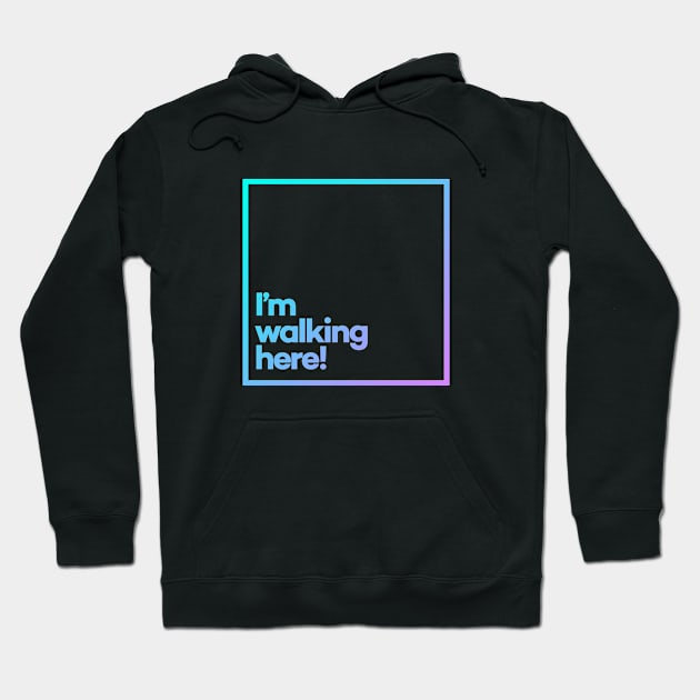 I’m walking here! Minimal Color Typography Hoodie by meeneemal